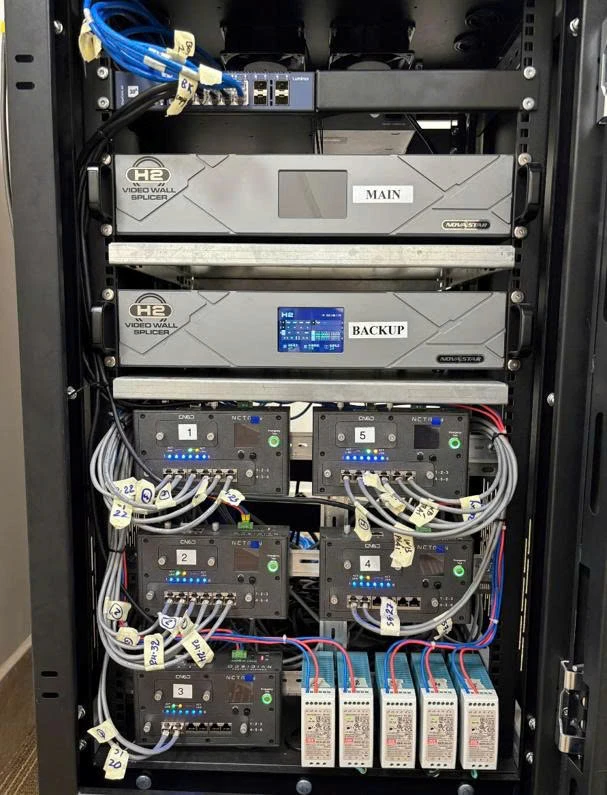 Tủ rack điều khiển Video Wall Đài Long An